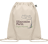 Printed Richmond Organic Cotton Drawstring Bags at GoPromotional