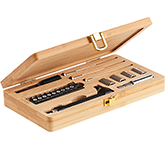 Corporate branded Norfolk Bamboo Tool Sets with your logo at GoPromotional
