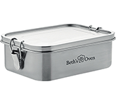 Laser engraved Newlyn Stainless Steel Lunch Boxes with your corporate details