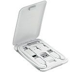 Printed promotional Alabama Multi-Function Cable Kit & Phone Stands in white at GoPromotional