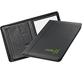 Corporate promotional Horbury Bonded Leather Zipped Conference Folders featuring your design at GoPromotional
