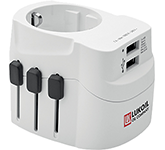 Branded S-Kross Pro Light World Travel Adapters with your logo at GoPromotional