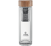 Stockholm Double Wall Glass Water Bottle With Infuser branded with your logo at GoPromotional