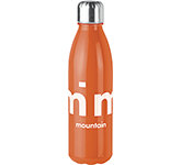 Personalised Metropolis Glass Water Bottles in many colour options at GoPromotional