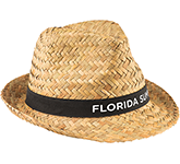 Promotional printed Florida Natural Straw Beach Hats in many colours at GoPromotional