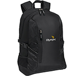 Premium TechTrek 15" Laptop Backpacks printed with a logo for outdoor events and brand advertising
