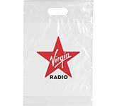 Extra Small Clear Biodegradable Carrier Bags for college and university goodies at GoPromotional