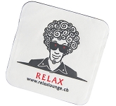 Square Rounded Wax Backed Tissue Coaster