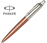 Branded Parker Jotter Metal Ballpoint Pens CT laser engraved with your company logo at GoPromotional