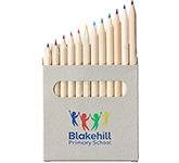 Wellington 12 Piece Mini Colouring Pencil Sets branded with your logo