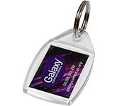 Standard Plastic Keyrings printed in full colour for low cost promotions