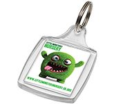 Tour Classic Plastic Keyrings personalised with your logo for events and trade show giveaways at GoPromotional