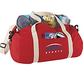 Branded Hampton Cotton Duffel Bags with your logo at GoPromotional