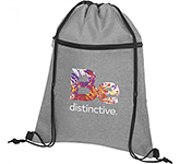 Bracken Heather Drawstring Bags printed with your company logo and design