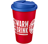 Printed Classic Americano 350ml Take Away Mugs - Mix & Match - Spill Proof Lids in many colour options