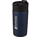 Jakarta 330ml Copper Vacuum Insulated Tumblers With Bamboo Lid branded with your corporate details at GoPromotional