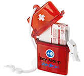 Printed promotional Metro Branded First Aid Storage Kits at GoPromotional