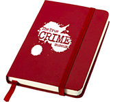 Promotional personalised Orion Classic A6 Hard Cover Pocket Notebooks at GoPromotional