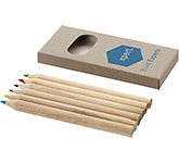 Custom Arizona Mini 6 Piece Coloured Pencil Sets printed with your logo at GoPromotional