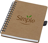 Cobble A6 Wiro Bound Notebooks With Stone Paper branded with your logo at GoPromotional