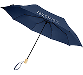 Catania Foldable Windproof Mini Recycled Umbrellas in many colour options printed with your logo
