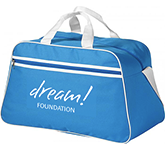 Printed Madison Stripe Gym Duffel Bags for sporting promotions