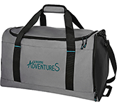 Printed promotional Orion GRS RPET Recycled Duffle Travel Bags with your logo at GoPromotional