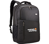 Executive corporate Case Logic Denver 15.6" Computer Backpacks in black at GoPromotional