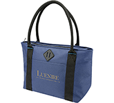 Repreve Ocean 12 Can GRS RPET Cooler Tote Bags in navy blue printed with your logo at GoPromotional