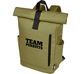Corporate branded Expedition GRS RPET Roll Top Backpacks in many colours at GoPromotional