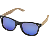 Boardwalk RPET Wood Mirrored Polarised Sunglasses