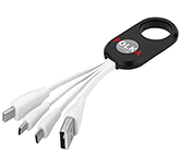 On The Go 4-in-1 USB Charging Cable printed with your logo at GoPromotional