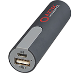 Torpedo Rubberised Power Banks printed with your logo at GoPromotional