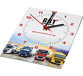 Custom branded Brite Wall Clocks Rectangle at GoPromotional