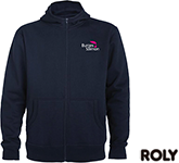Custom branded Roly Montblanc Full Zip Hoodies in a choice of colours