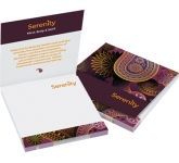 75 x 75mm Covered Sticky Notes printed in full colour to the cover at GoPromotional