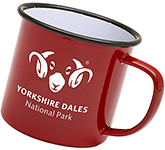 Printed promotional Peak Enamel 568ml Camping Mugs in many colours at GoPromotional