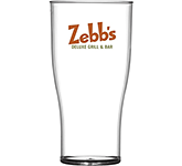 Reusable Plastic Tulip Pint Beer Glass - 568ml