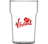 Reusable Nonic Polycarbonate Pint Beer Glass - 568ml