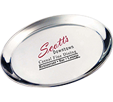 Dorchester Round Stainless Steel Serving Tray - 400 mm