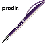 Custom printed Prodir DS3.1 Deluxe Pens with polished coloured barrels and corporate branding