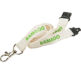 25mm Bamboo Lanyards printed with your event details at GoPromotional