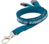 UK Branded 10mm Express Flat Polyester Lanyards for events and trade shows