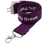 Custom printed 20mm Biodegradable Paper Lanyards with your event logo at GoPromotional