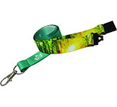 10mm Recycled RPET Dye Sublimation Lanyards printed in full colour with your logo