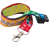 25mm Recycled RPET Dye Sublimation Lanyards for eco-friendly promotions