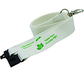 Company branded 20mm Express Recycled PET Lanyards for conference and business meeting delegates