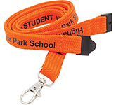 10mm Tube Polyester Lanyards custom branded at GoPromotional for charities and fundraising organisations