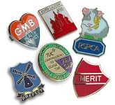 30mm Promotional Soft Enamel Pin Badges die stamped with your design at GoPromotional