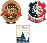Logo branded 15mm Hard Enamel Pin Badges at GoPromotional